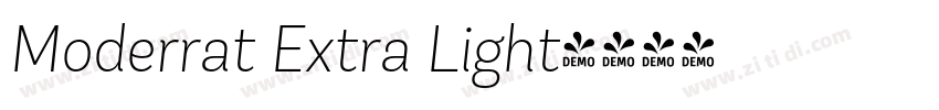 Moderrat Extra Light字体转换